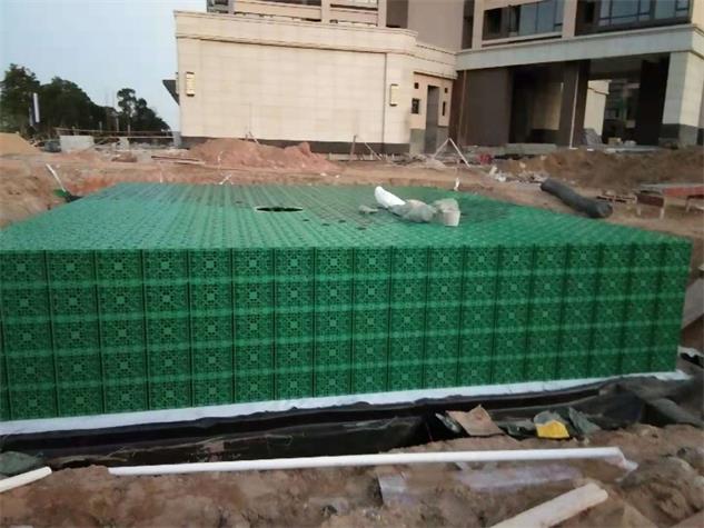 广州_工厂雨水收集利用系统模块水池工程项目